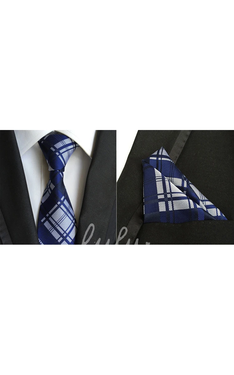 Satin Wide Tie and Pocket Square Combo-11 Color Options