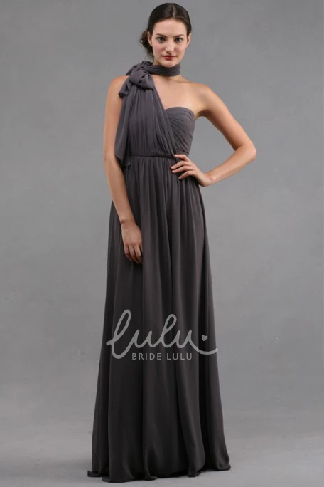 Sweetheart Empire Chiffon Bridesmaid Dress with Criss-Cross Classy Bridesmaid Dress