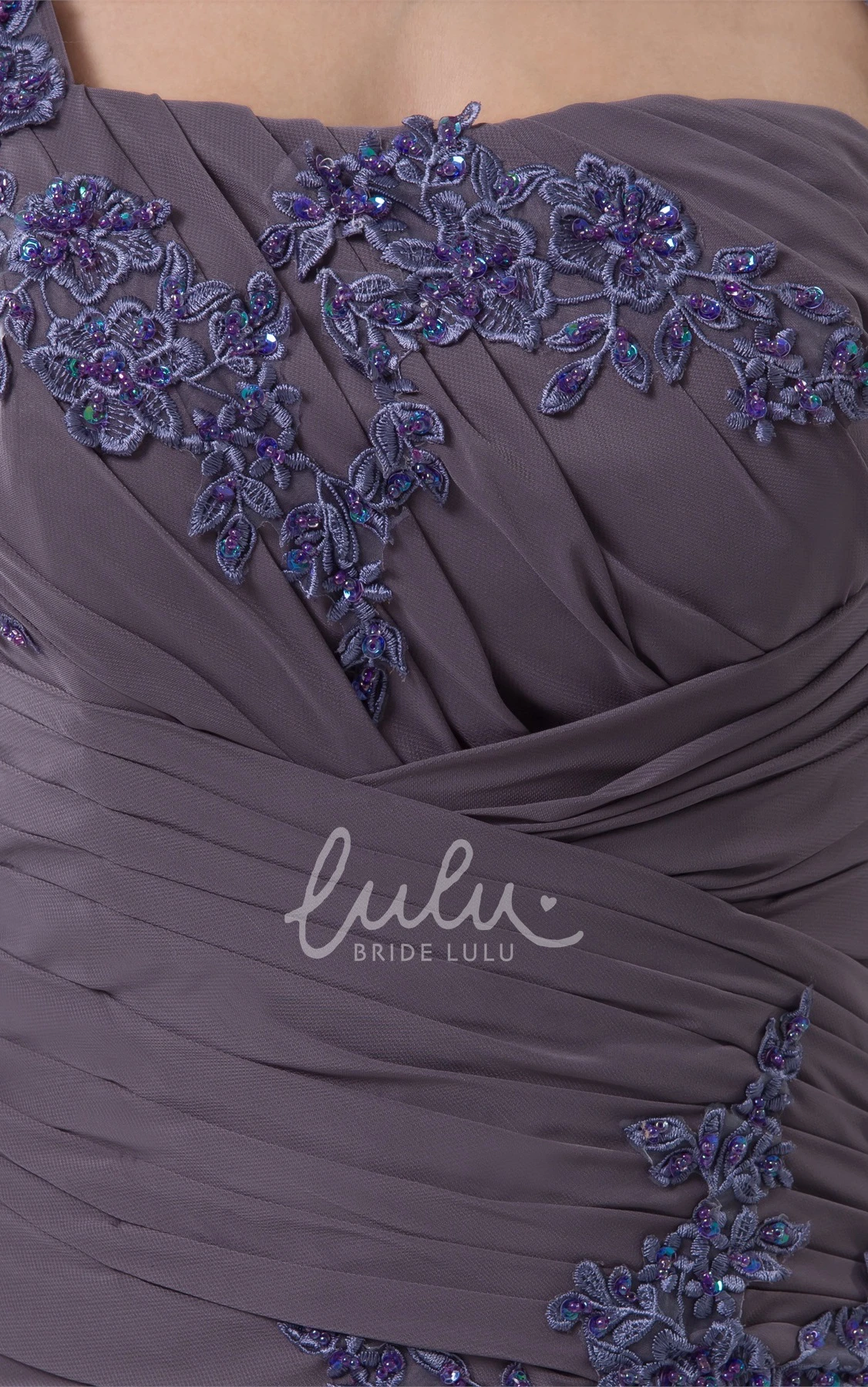 Chiffon Sheath Formal Dress with Appliques and Bolero Elegant and Flowy