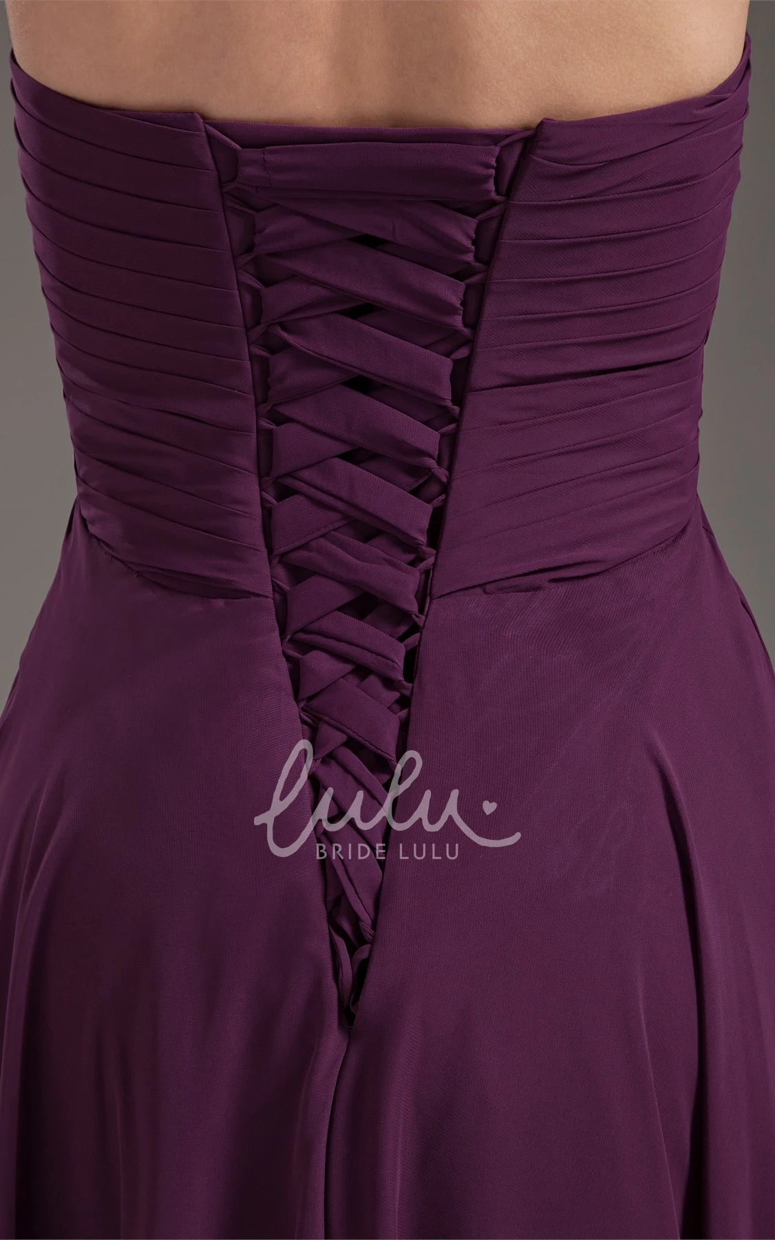 Maxi Sweetheart Dress with Criss-Cross Straps and Corset Back