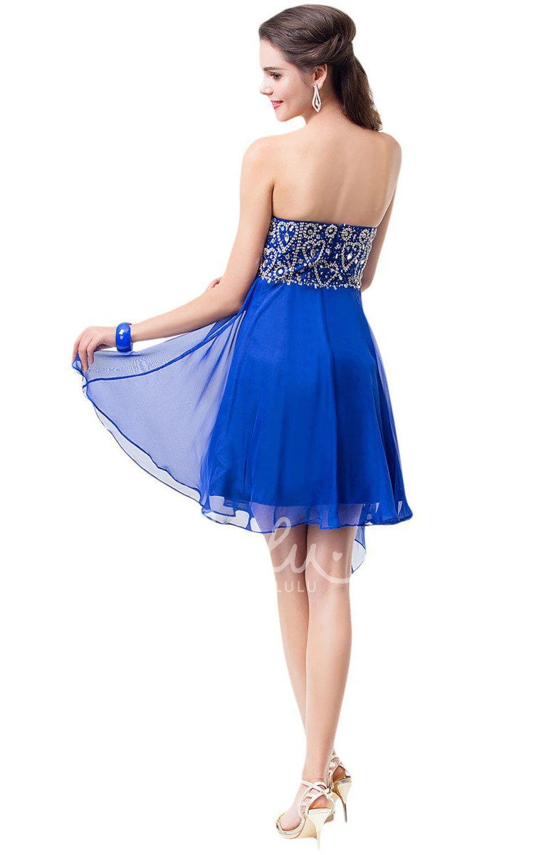 A-line Dress with Sequined Bodice Sweetheart & Shimmery