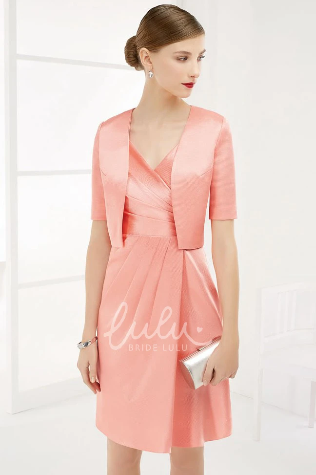 Taffeta Wrapped Prom Dress with V-Neck Square Back and Floral Straps Elegant Prom Dress