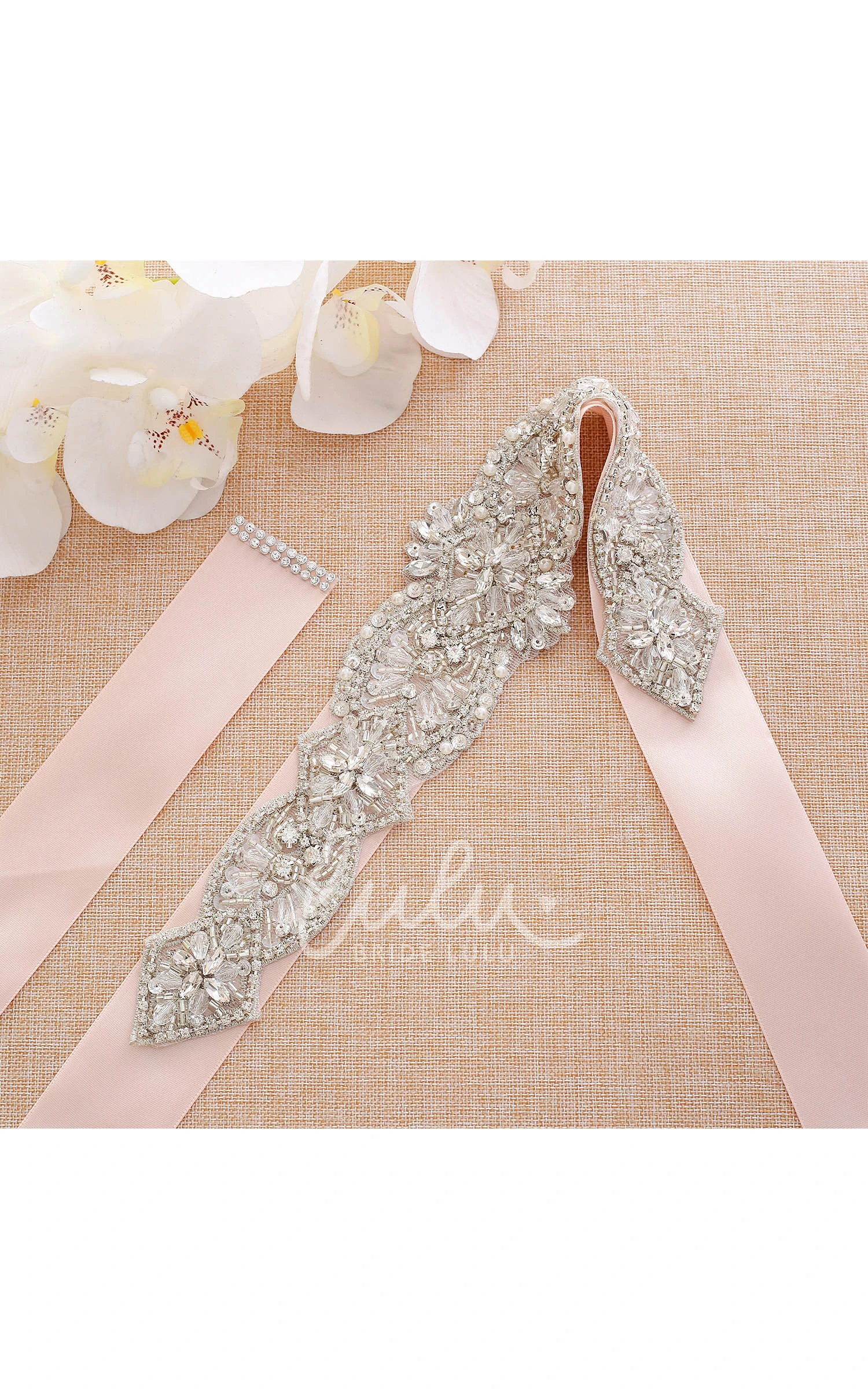 Bridal Crystal Appliqued Belt