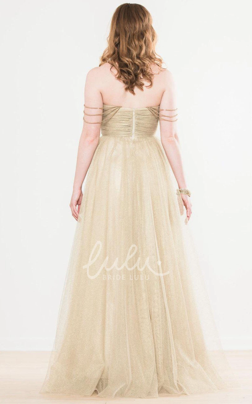 Gold Tulle Nadia Bridesmaid Dress 2026