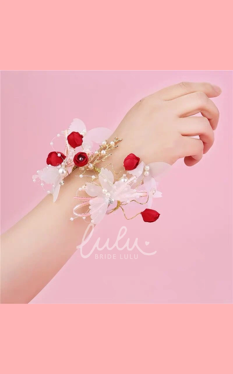 Sweet Dreamy Butterfly Bridal Wrist Flower