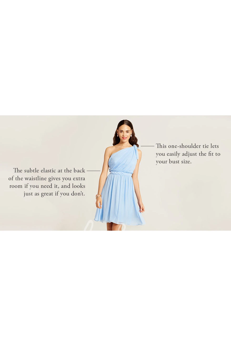 Sleeveless Ruched One-Shoulder Chiffon Bridesmaid Dress Elegant One-Shoulder Ruched Chiffon Bridesmaid Dress