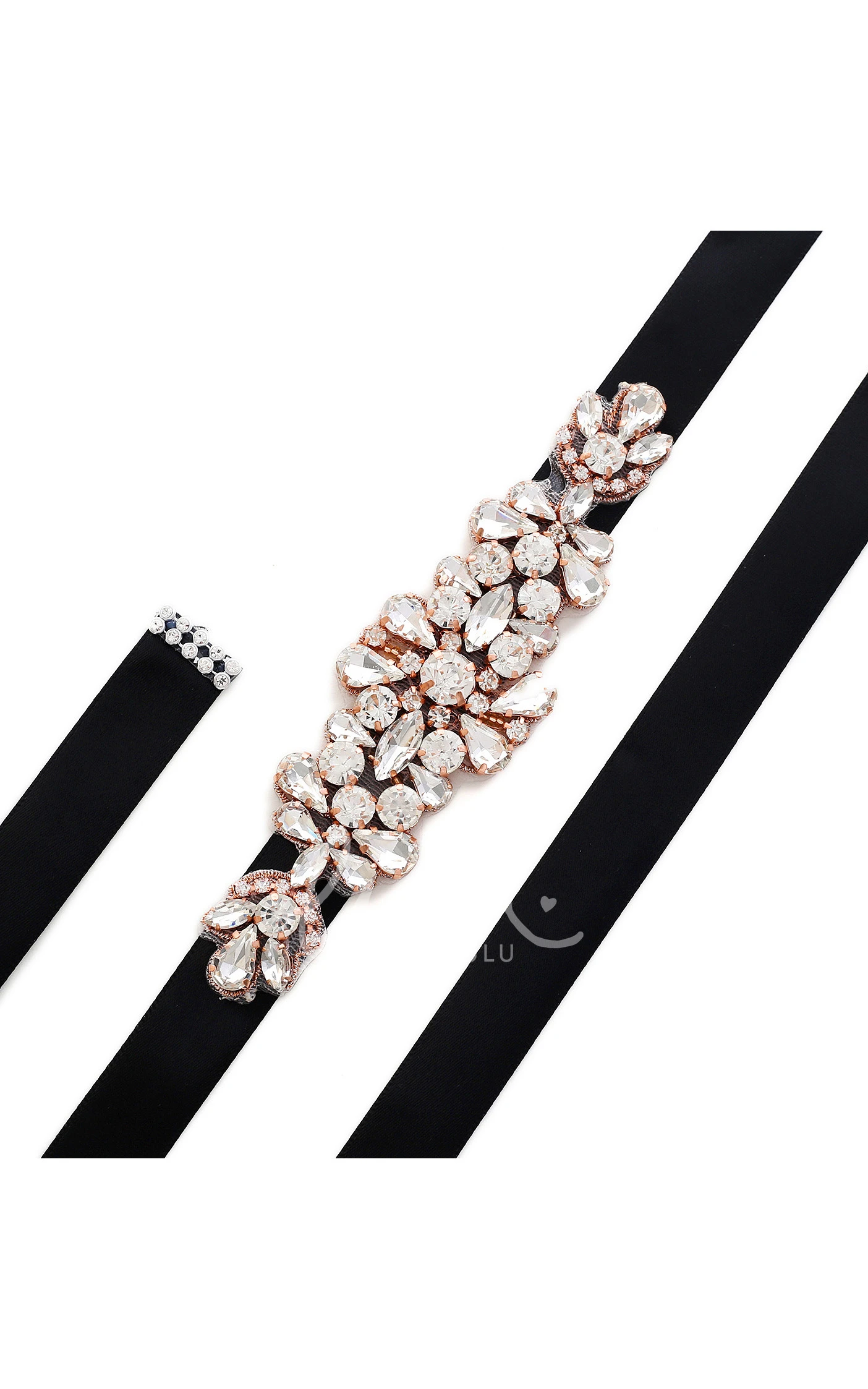 Bridal Rhinestone Appliqued Belt
