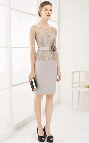 Champagne pencil clearance dress