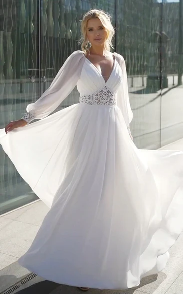 Vintage Flowy Wedding Dresses