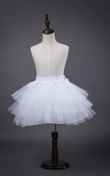 Three-layer Net Flower Girl Petticoat Dress for Weddings