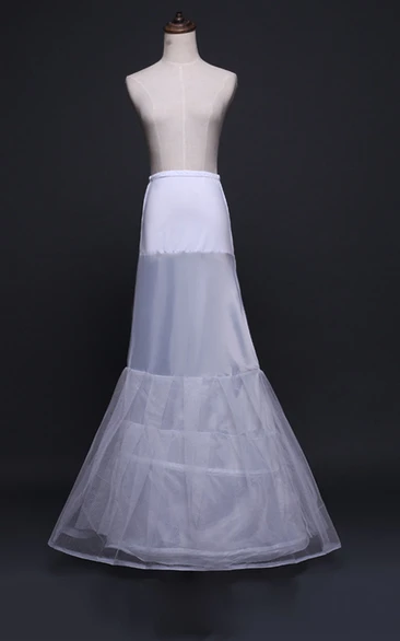 Fishtail Wedding Petticoat with Elastic Belt and Trailing Mesh Yarn Wedding Dress Accessories