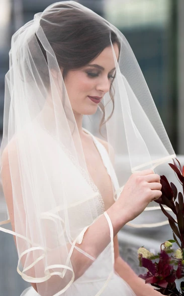Multi-Layer Short Wedding Veil Fairy and Unique Bridal Accessory