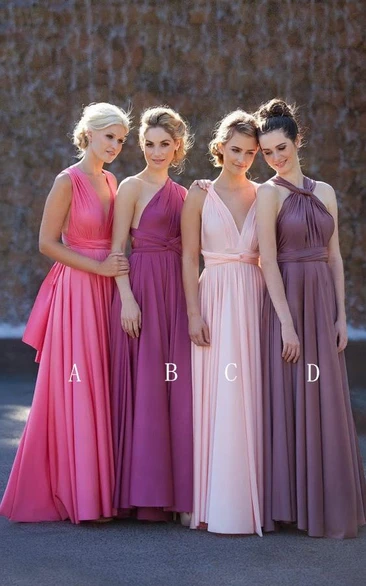 Cassis Color Bridesmaid Dresses