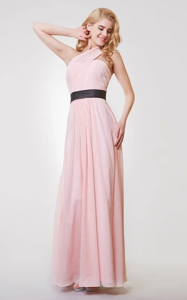 Ruched Chiffon Dress for Women's Formal Events