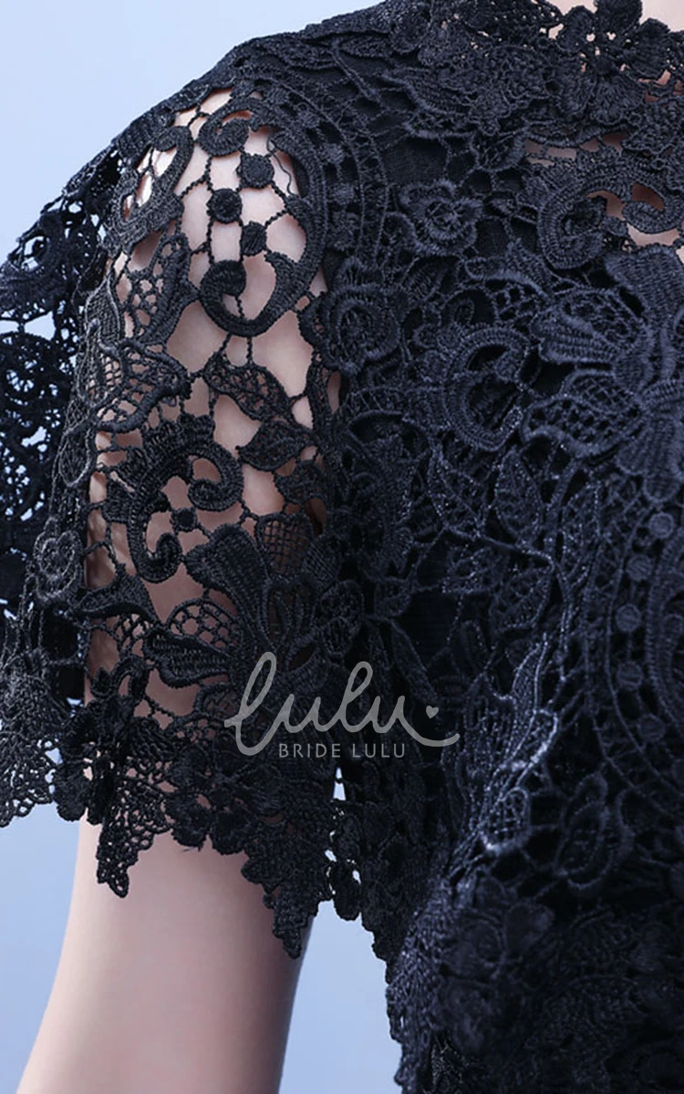 Black Lace Shawl for Weddings and Special Occasions