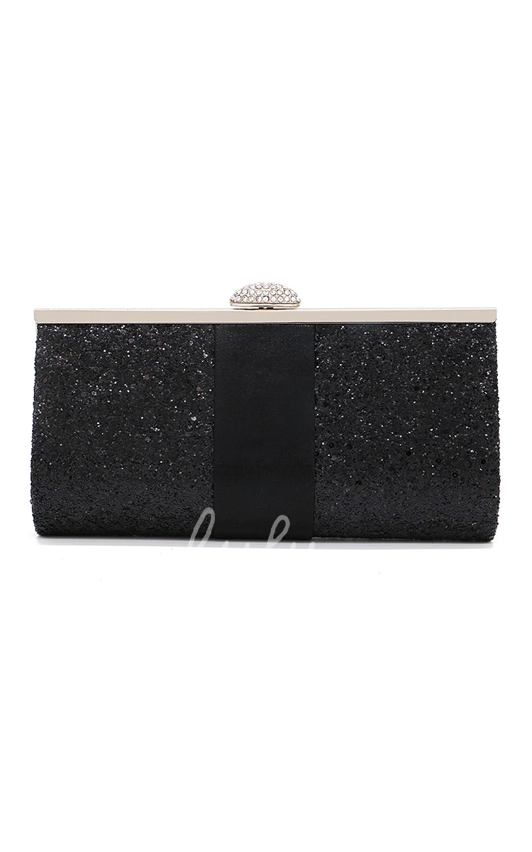 Sparkling Top Clasp Minaudiere