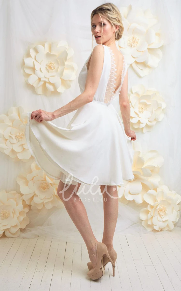 Backless Lace Wedding Dress with Elegant Style