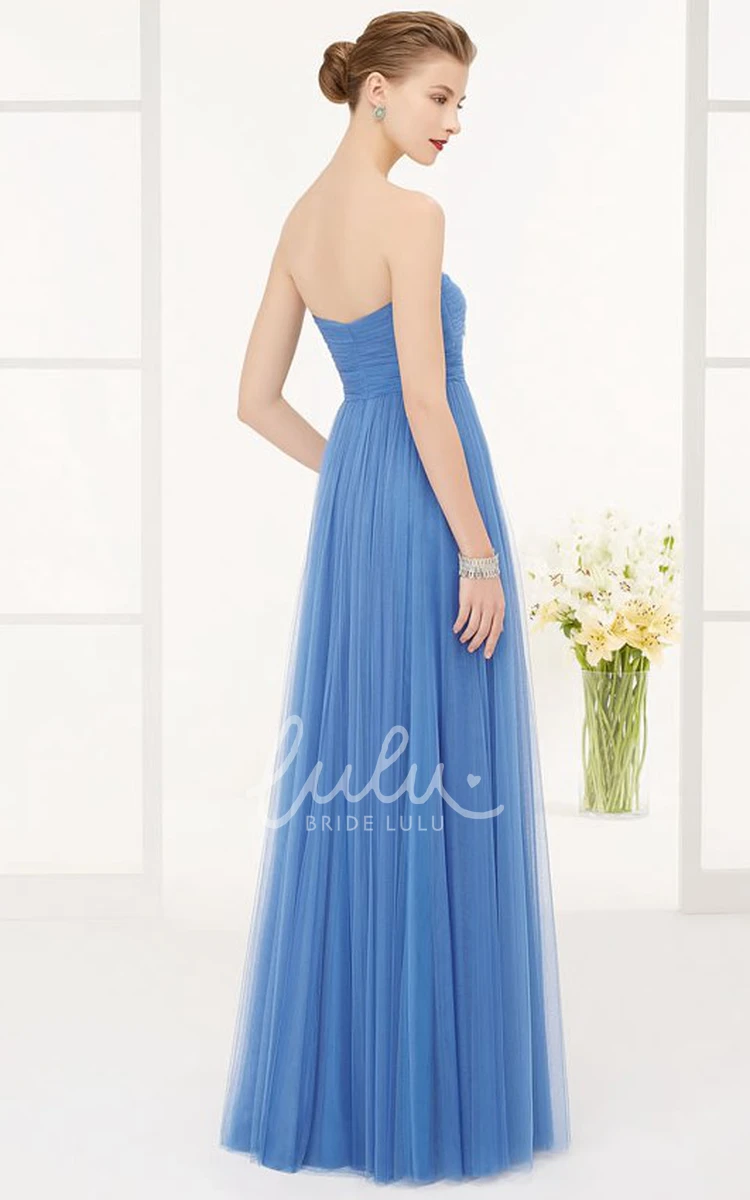 Tulle A-line Dress with Waist Flower Formal Dress