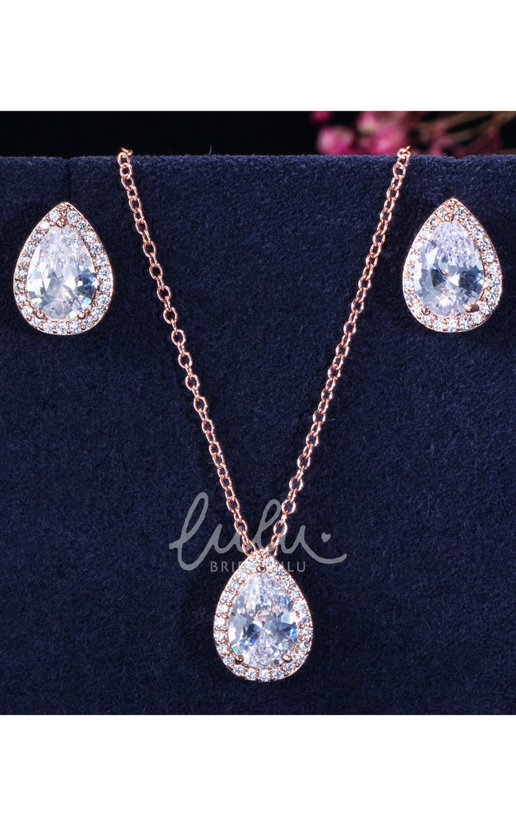 Multiple Color Bridal and Cocktail Party Rhinestone Necklace and Earrings Jewelry Set