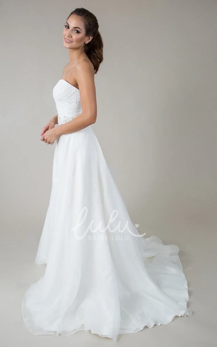 Jeweled Chiffon Sweetheart Wedding Dress with Criss Cross Elegant Wedding Dress 2024