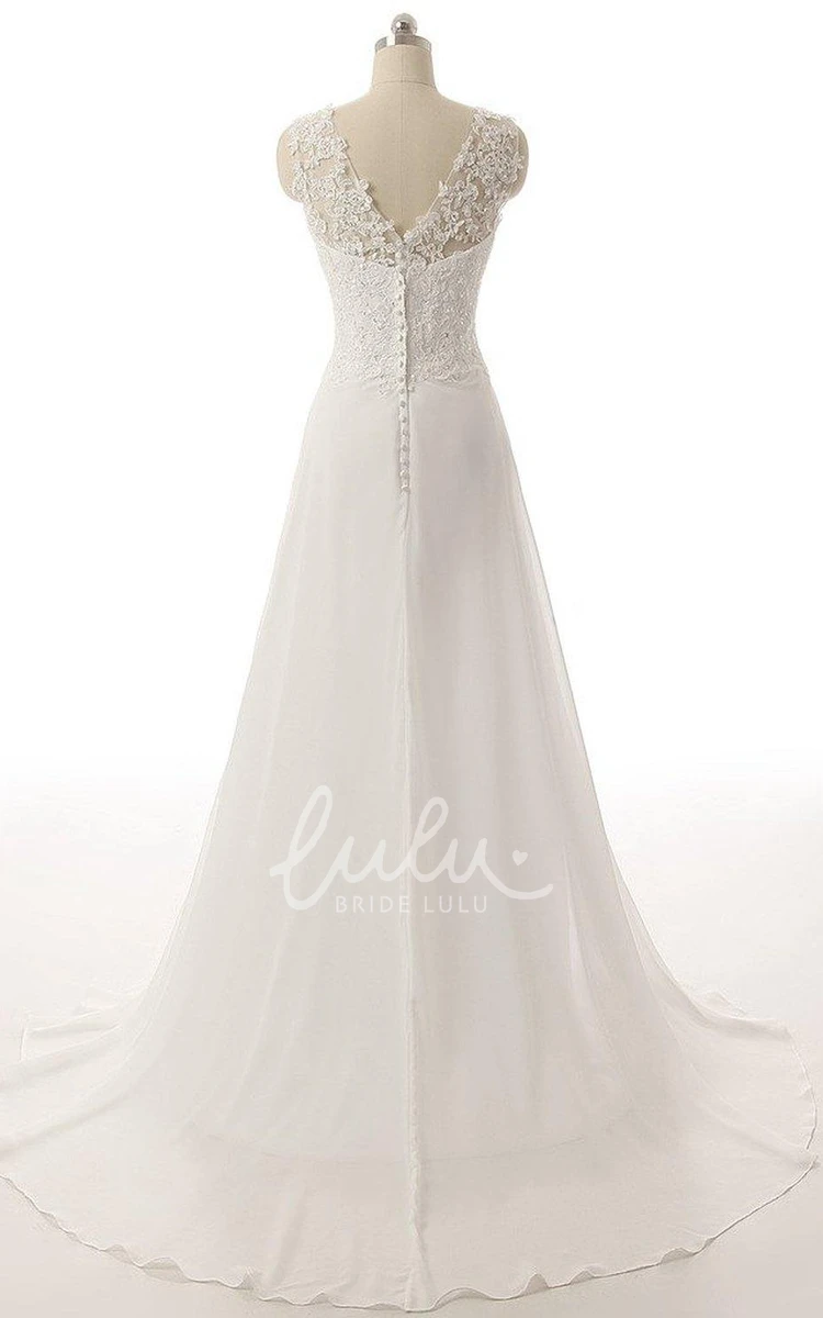 Illusion Lace-Up Back Dress with Sweetheart Neckline and Flower Embroidery