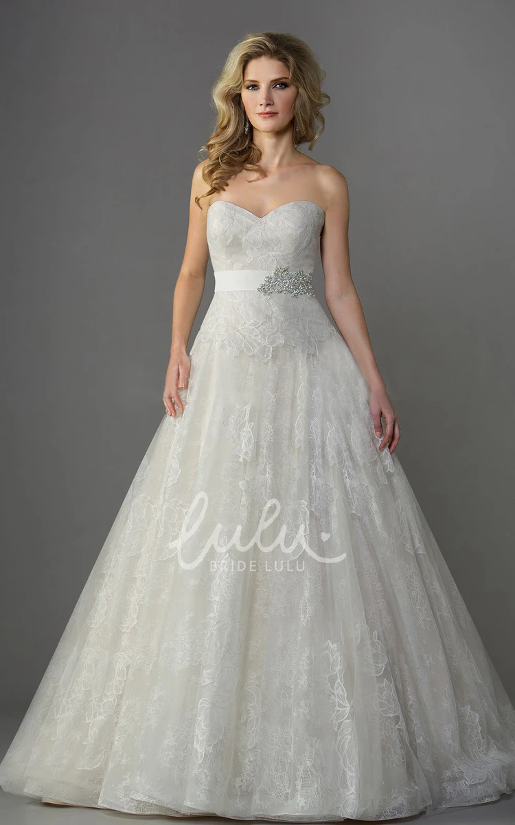 Ballgown with Crystal Waistband and Bow Tie Detail