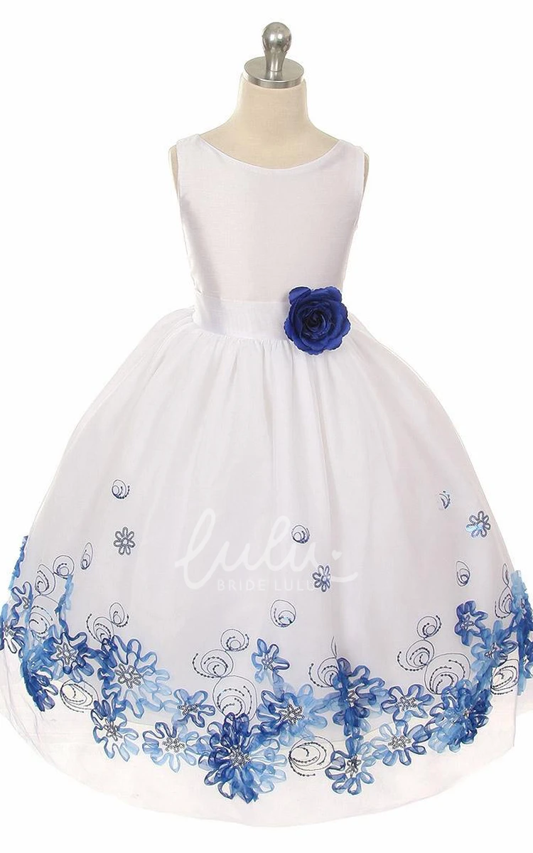 Tiered Sequin Tulle Flower Girl Dress Wedding Dress for Girls
