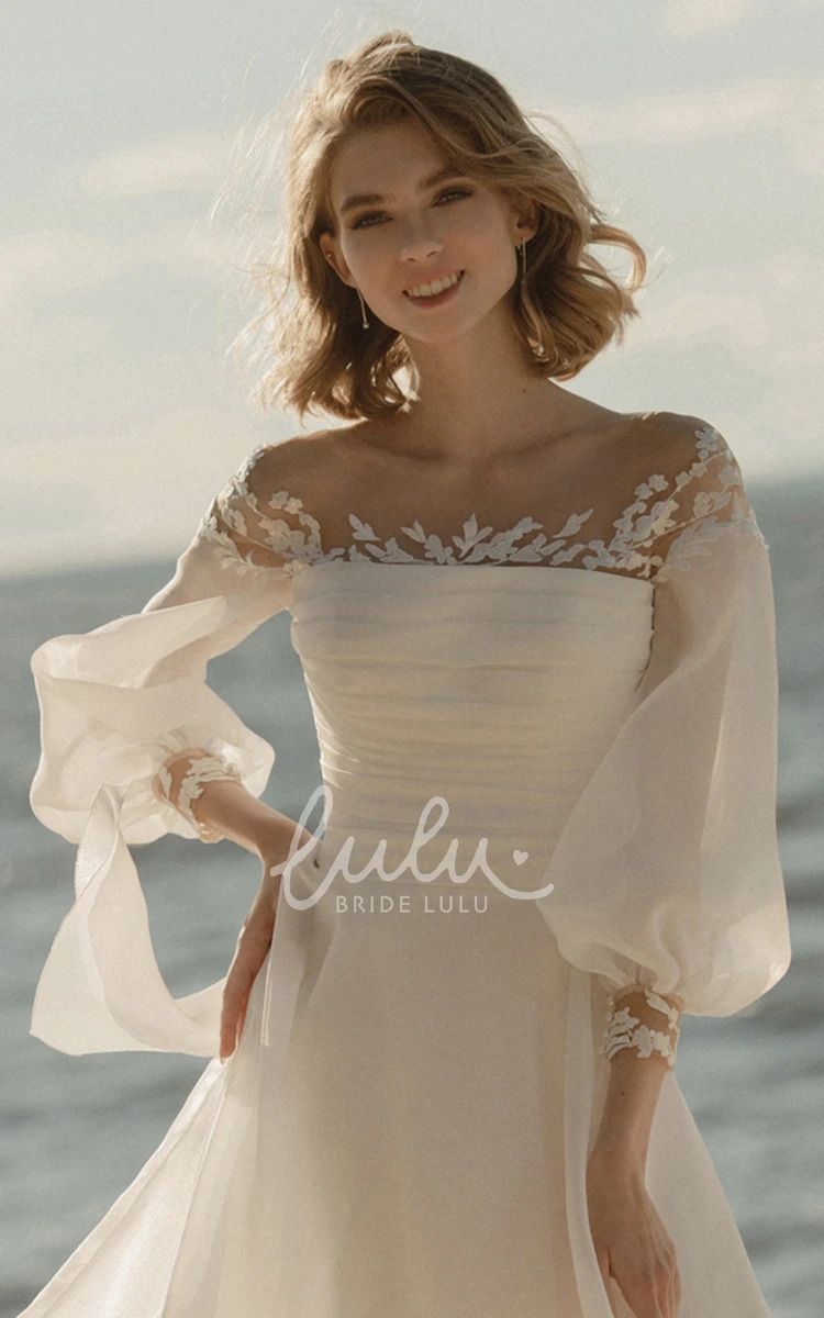 Poet Sleeve Wedding Dress