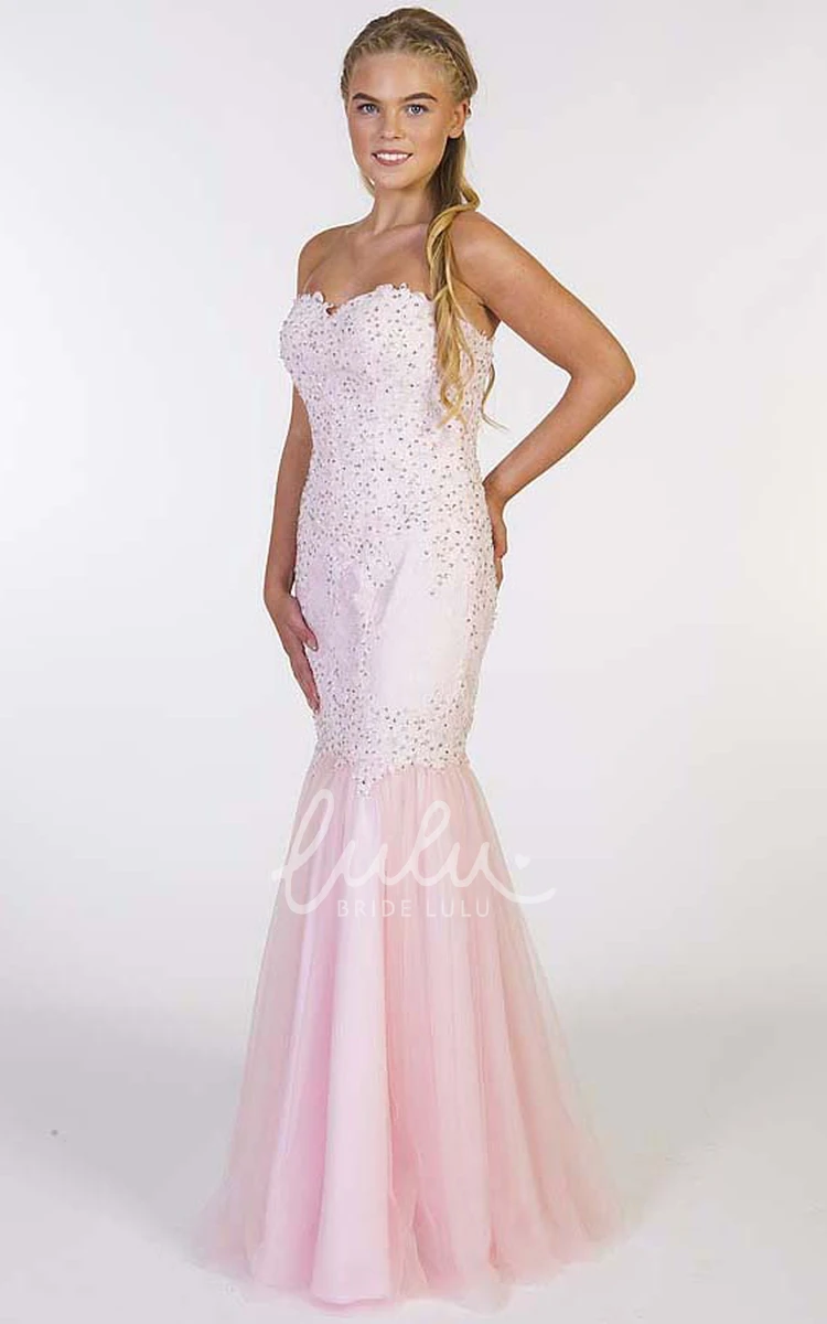 Beaded Sweetheart Trumpet Sleeveless Prom Dress Elegant 2024 Women's Formal Wear