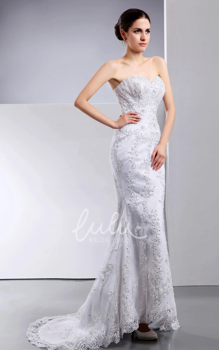 Mermaid Lace Wedding Gown with Sequins Exquisite Wedding Dress Women