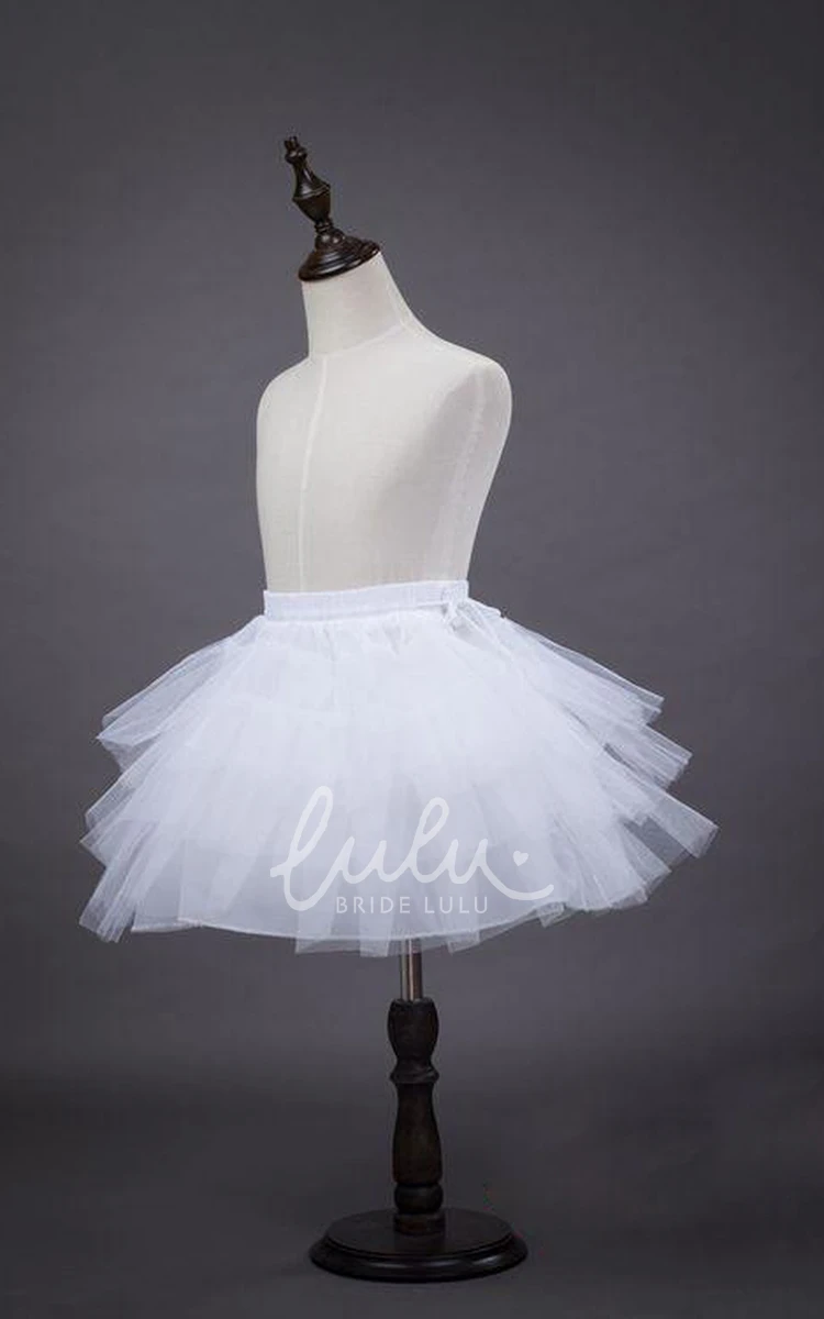 Three-layer Net Flower Girl Petticoat Dress for Weddings