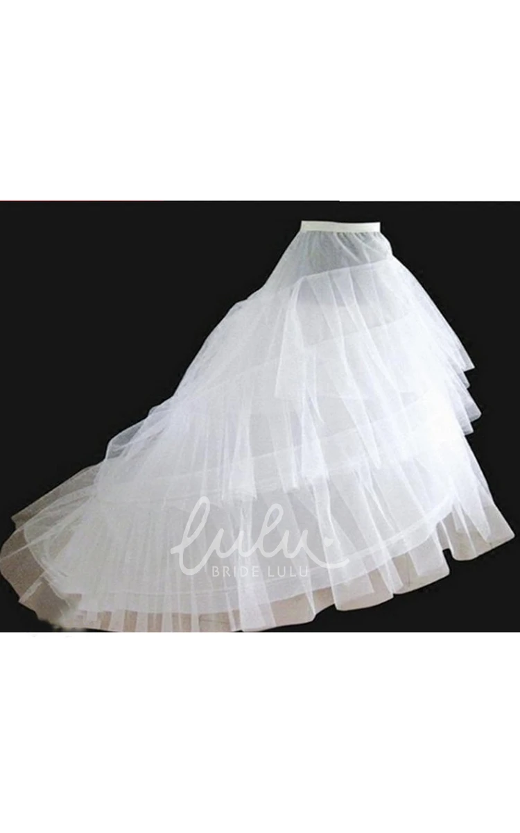 Trailing Hard Mesh Petticoat for Wedding Dresses