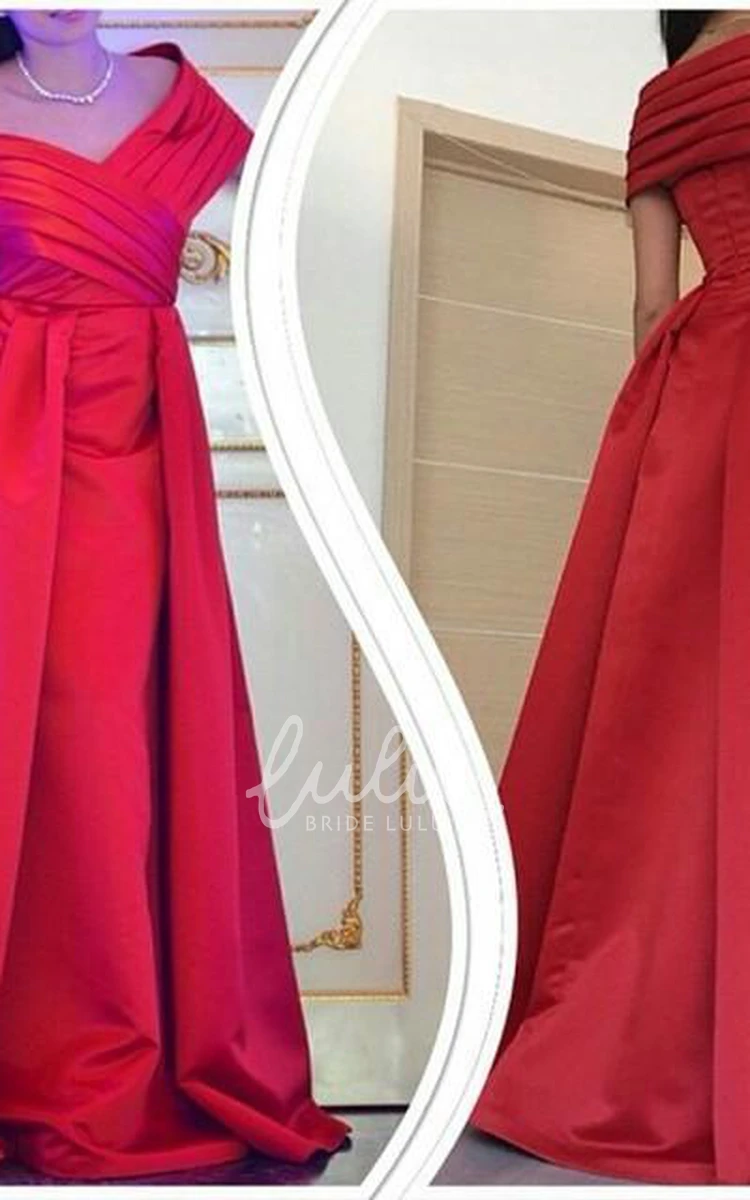 Off Shoulder Long Party Gown Elegant Women's Prom Dress 2024