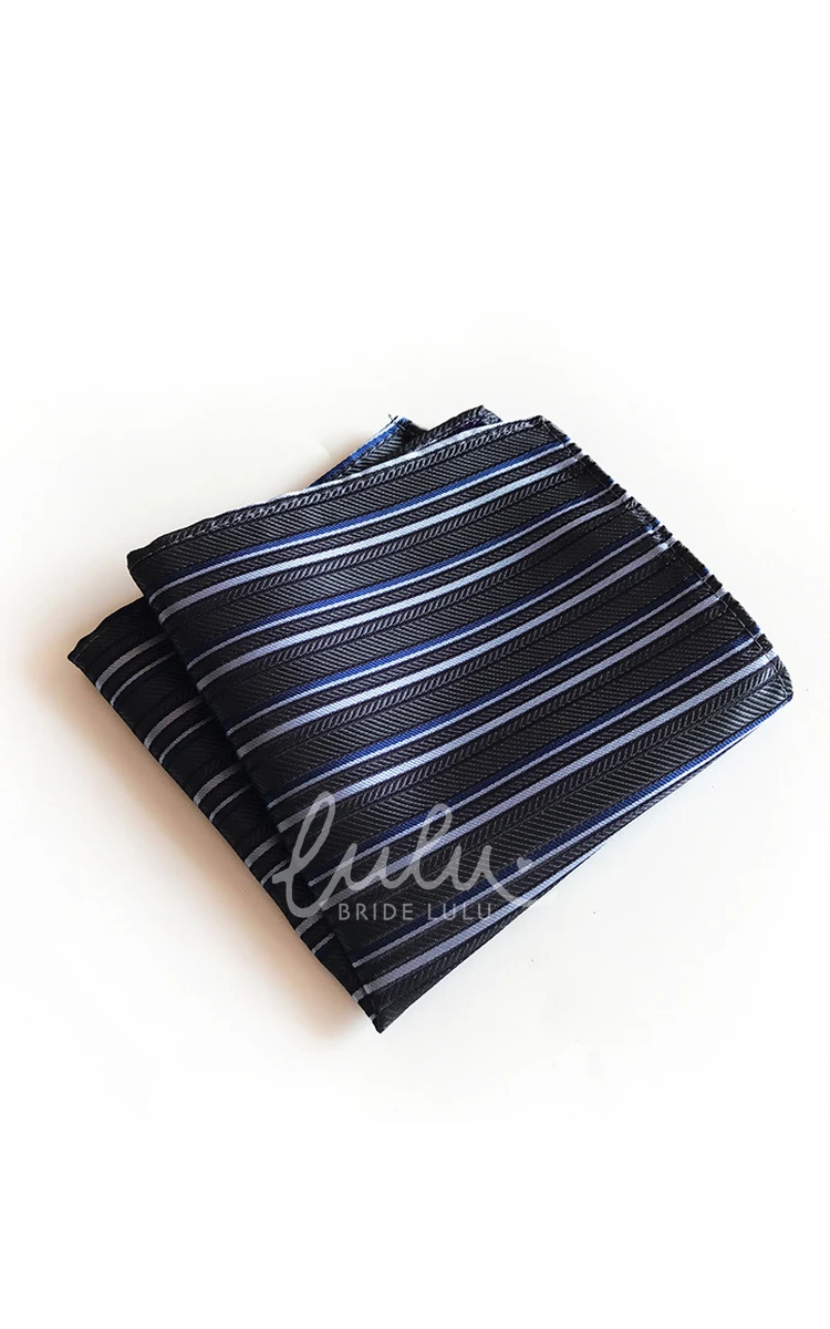 Striped Printing Pocket Square-11 Color Options