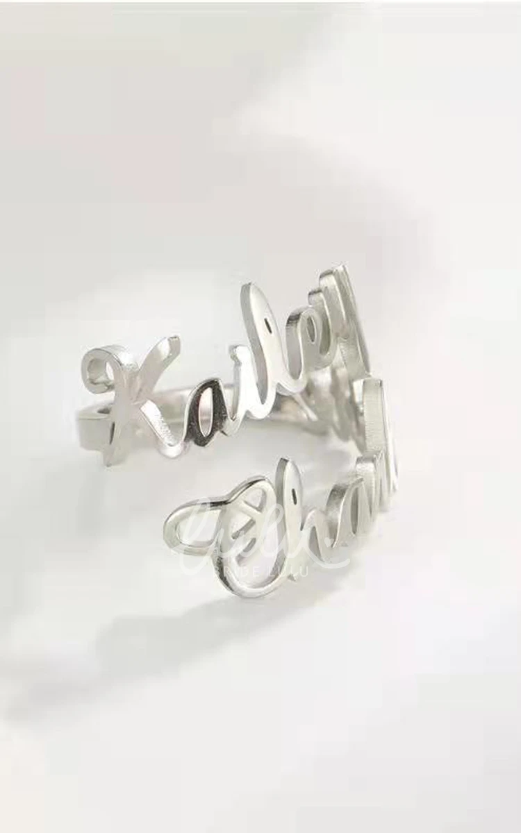 Personalised Name Stainless Steel Ring