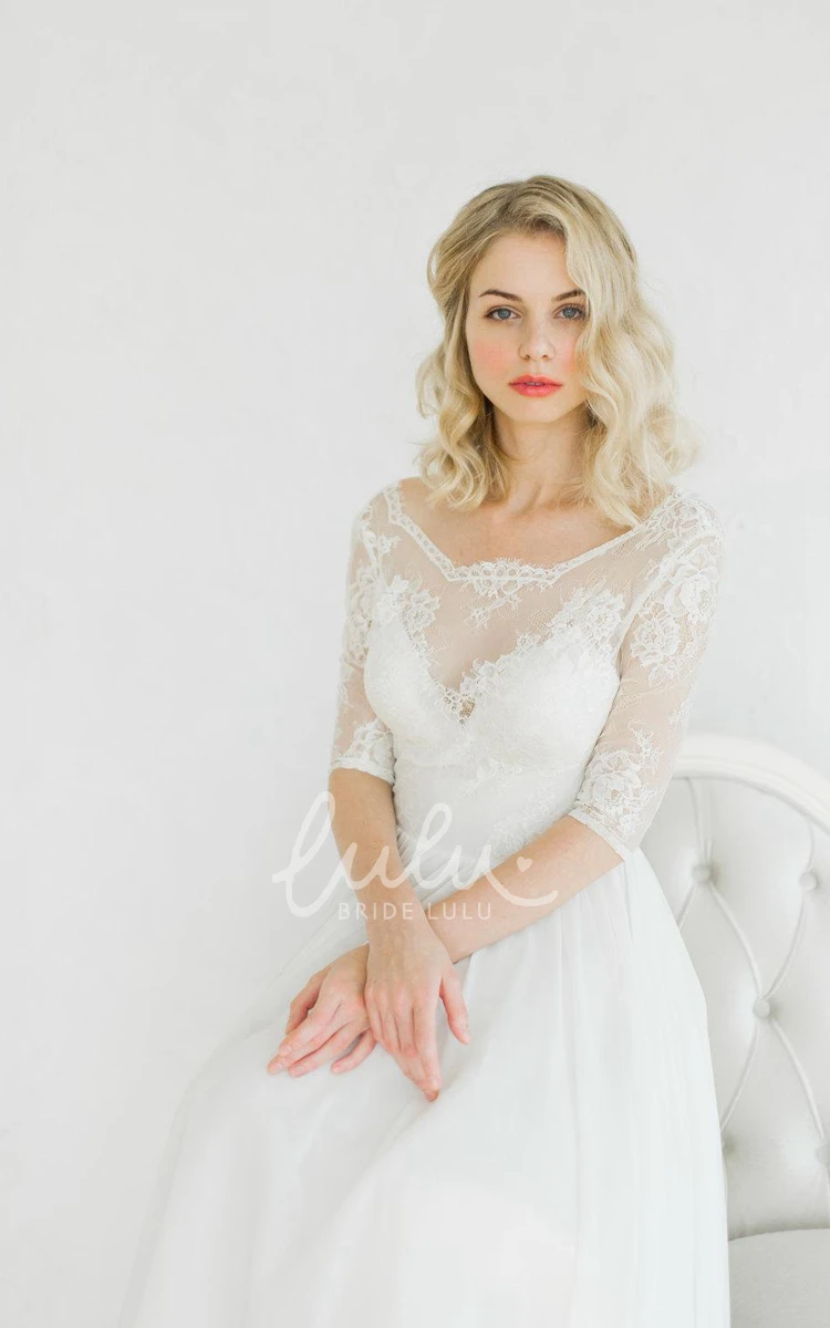 Vintage Style White Wedding Dress with Unique Details