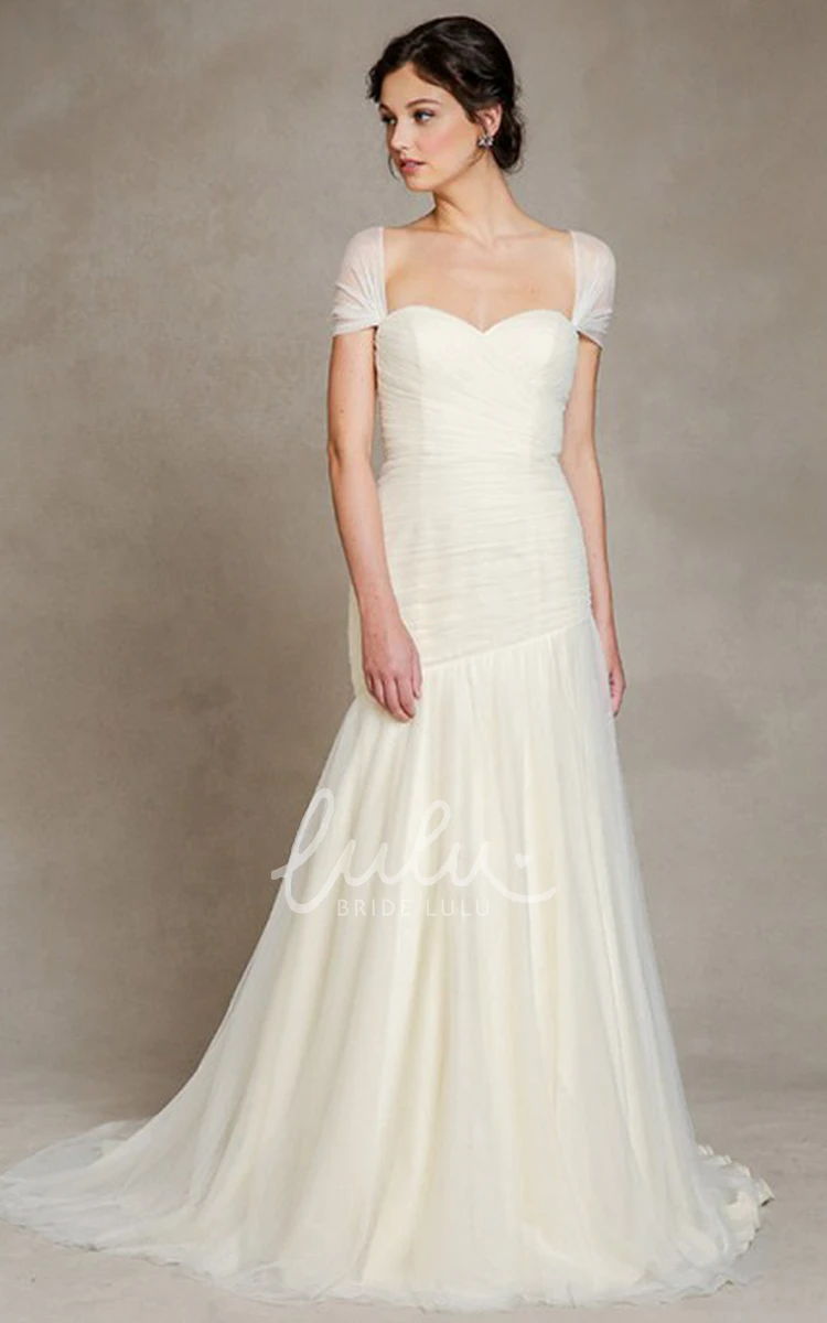 Sweetheart Tulle Floor-Length Wedding Dress Classic Bridal Gown