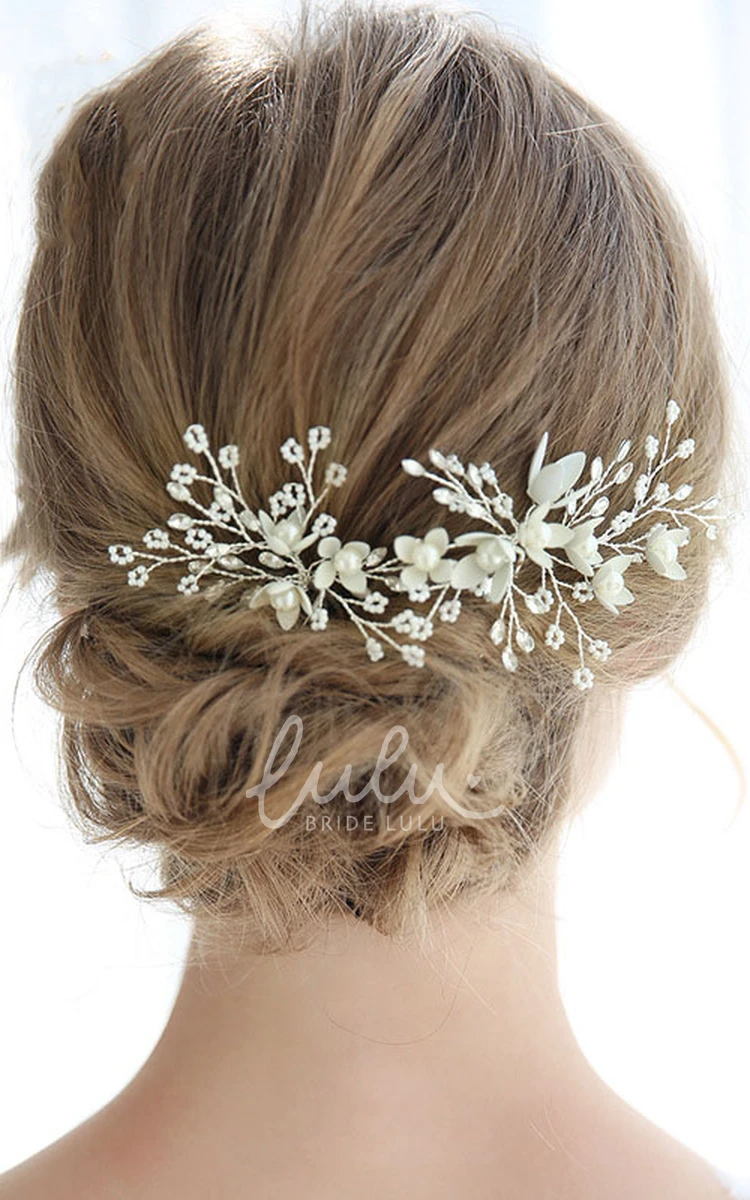 Ladies Charming Crystal Silver Hairpins