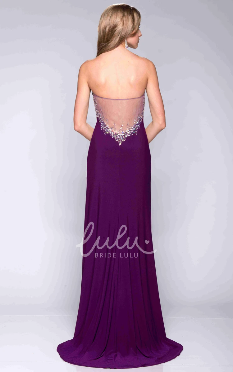 Form-Fitted Jersey Prom Dress with Sequin Detailing Classy Sequin Detailing Jersey Prom Dress