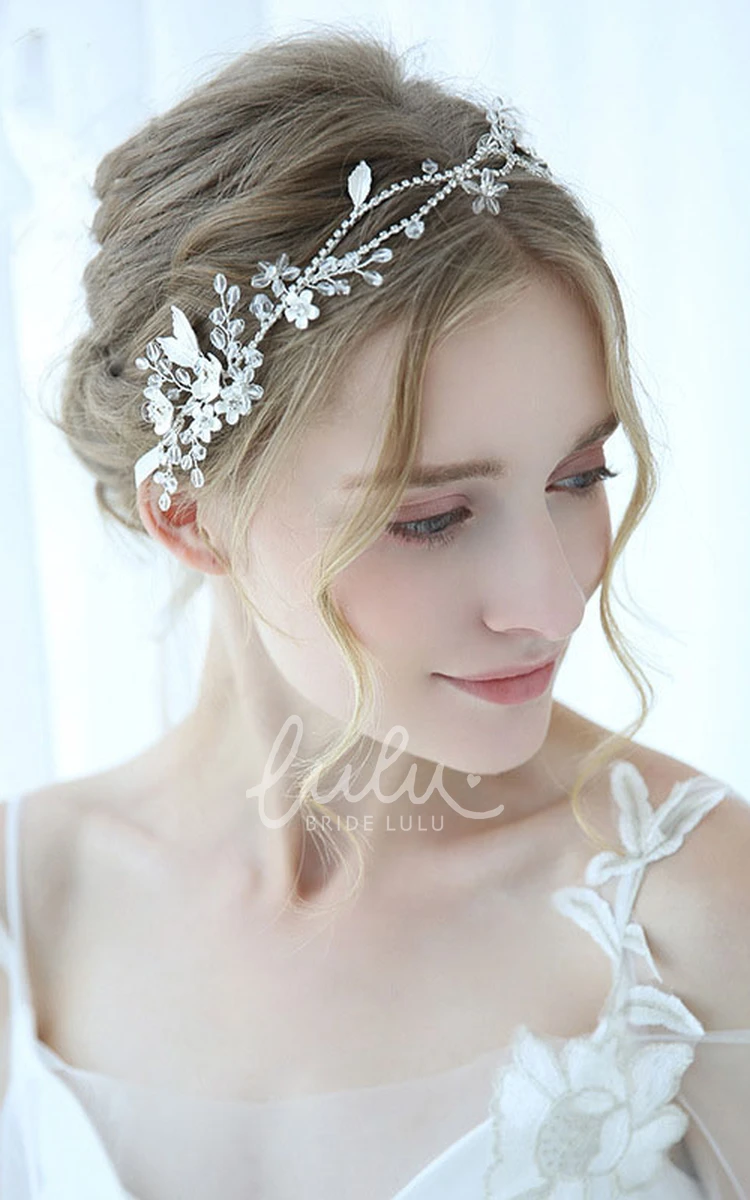 Korean Style Handmade Silver Floral Headbands