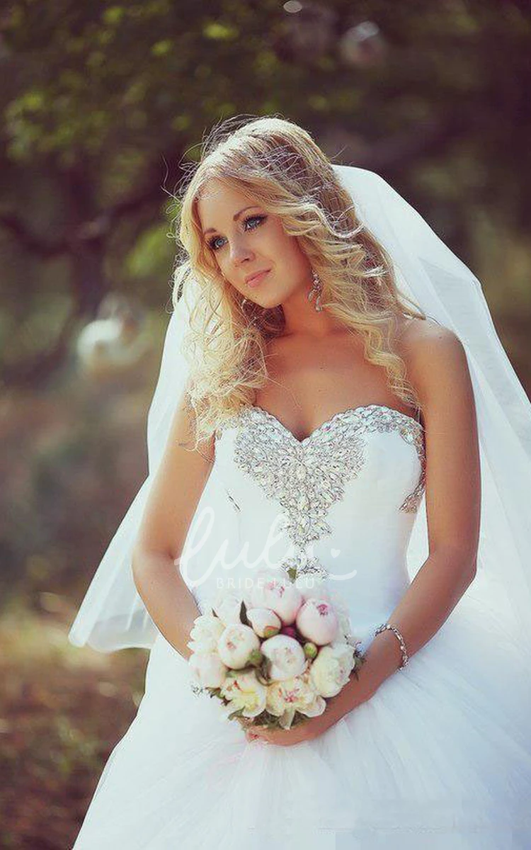 Sweetheart Tulle Ball Gown Wedding Dress