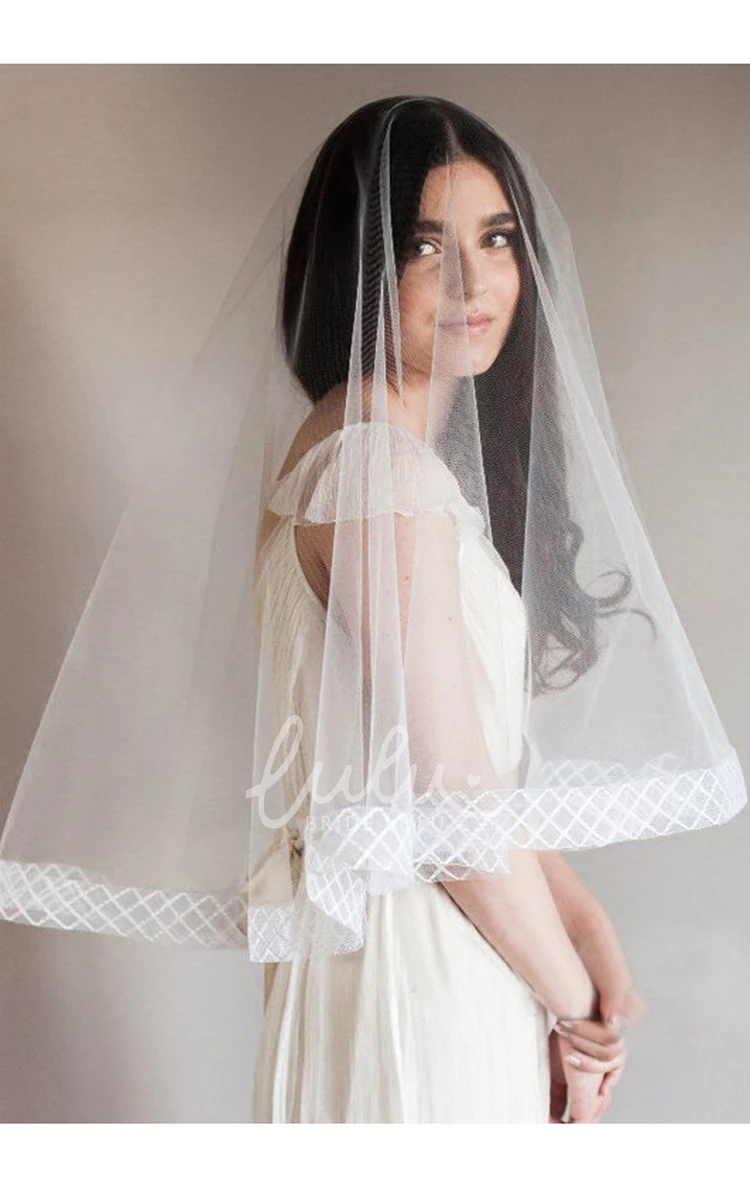 Short Korean Style Tulle Veil for Bridesmaid Dress