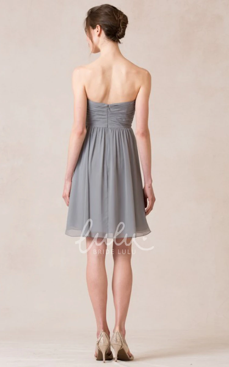 Chiffon Sleeveless Bridesmaid Dress with Criss Cross Straps Elegant Bridesmaid Dress