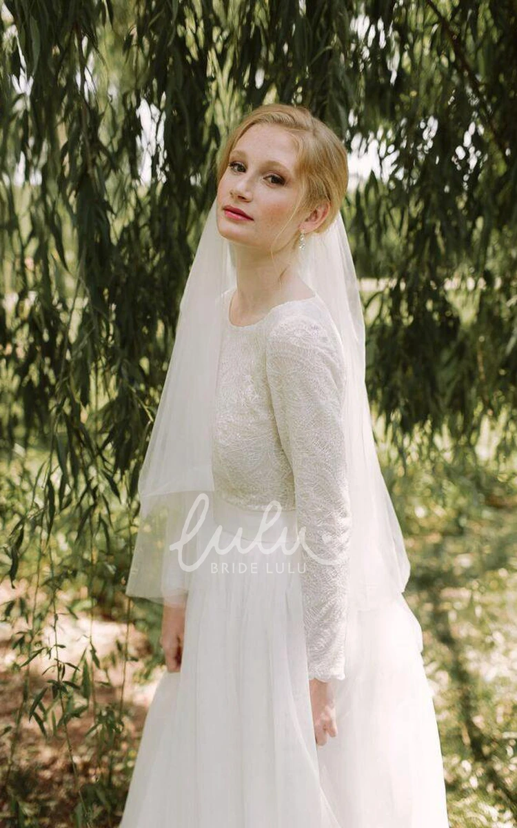 Tulle Mid-Length Wedding Veil for Brides