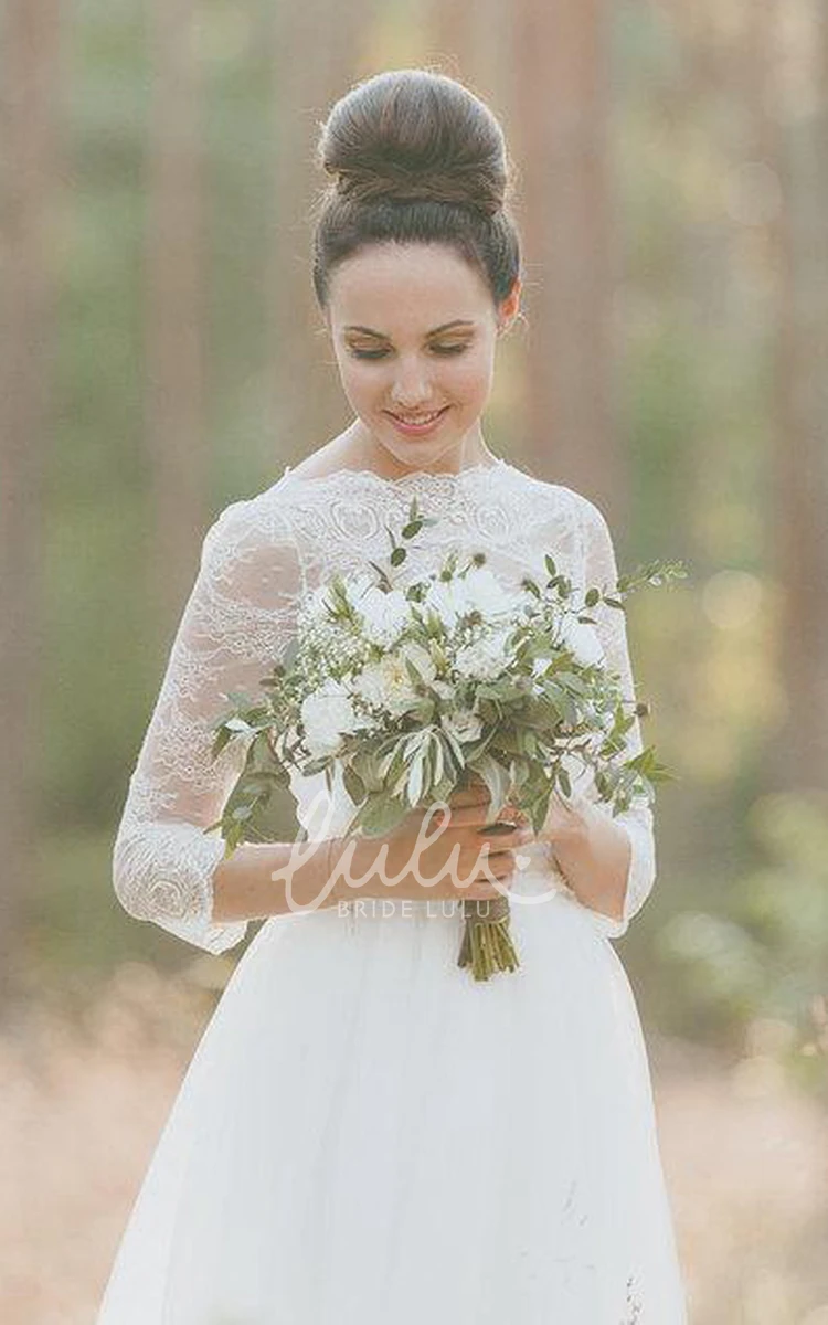 Boho Vintage Lace Wedding Dress Light & Flowy