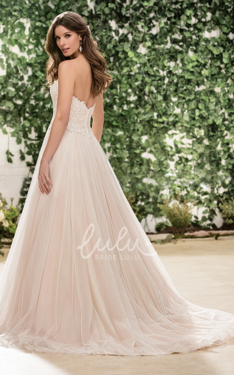 Gorgeous Appliqued Sweetheart A-Line Wedding Dress