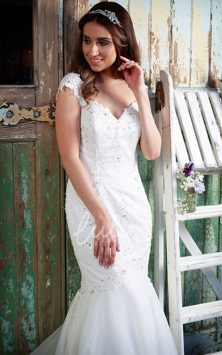 Elegance lace outlet trumpet dress