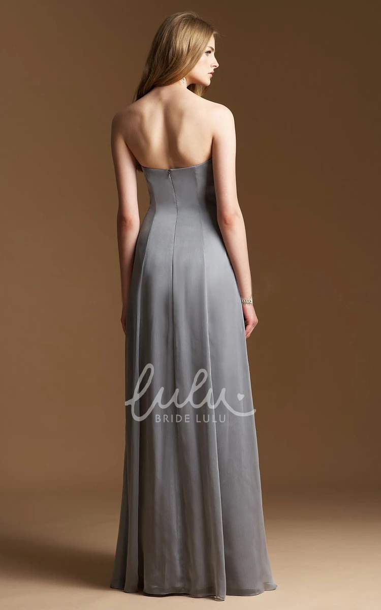 Beaded Sweetheart A-Line Empire Bridesmaid Dress