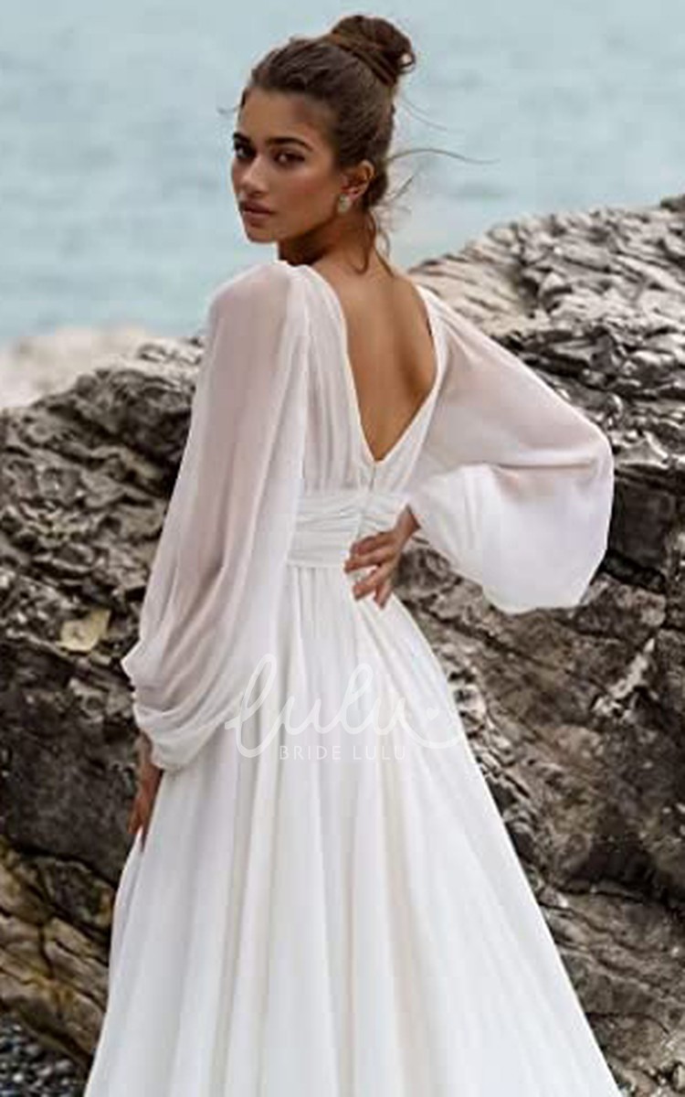 Poet Sleeve Wedding Dress