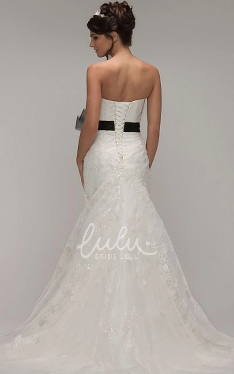 Lace Sweetheart Wedding Dress with Corset Back Sheath